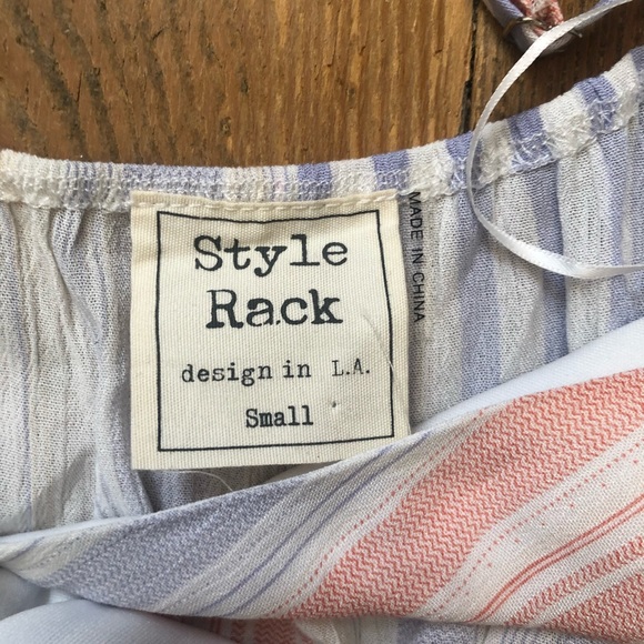 Style Rack Striped Romper size small - Picture 7 of 8